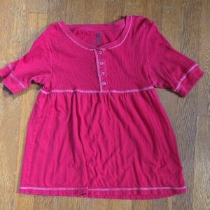 Faded Glory Kids Red Button-Up Shirt